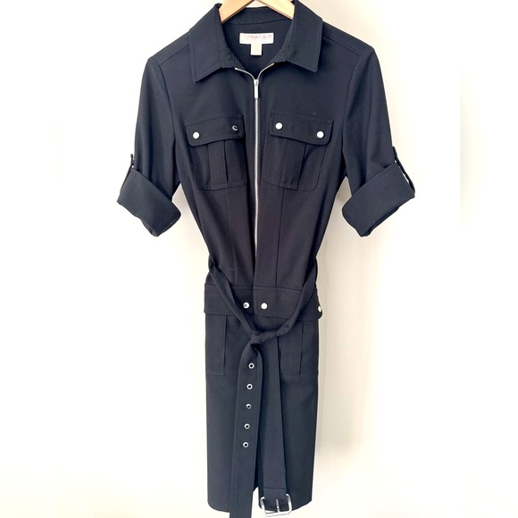 Michael Kors Belted Shirt Dress size M - Picture 3 of 14